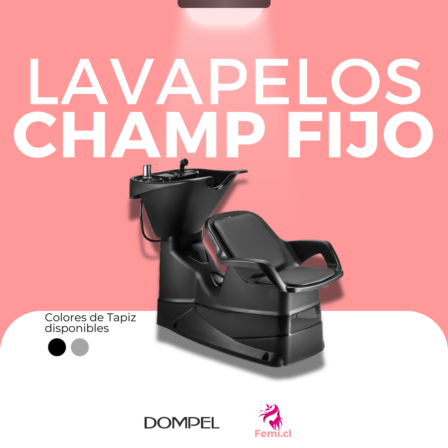 Lavapelos Champ Fijo Tapiz Negro