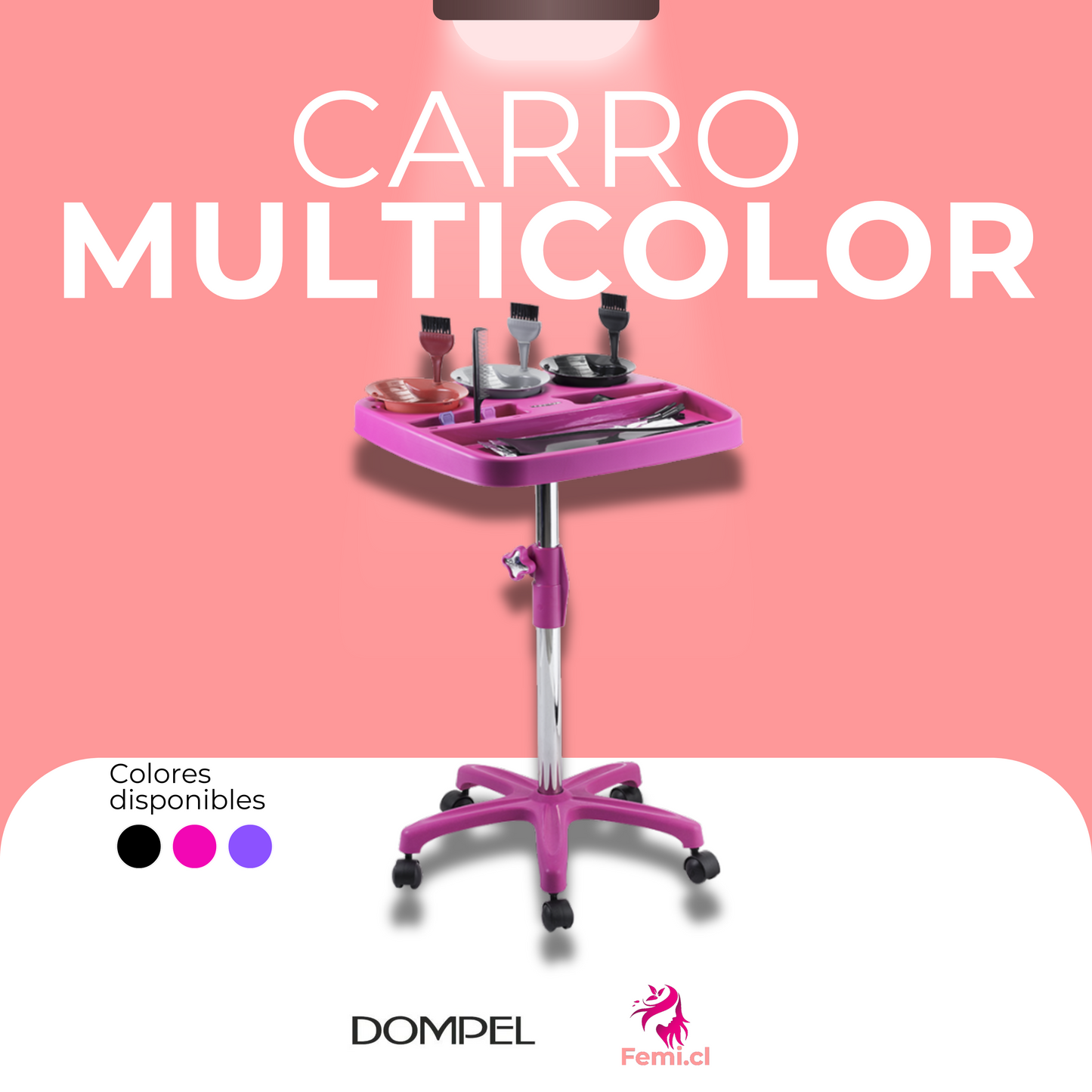 Carros Multicolor Rosa