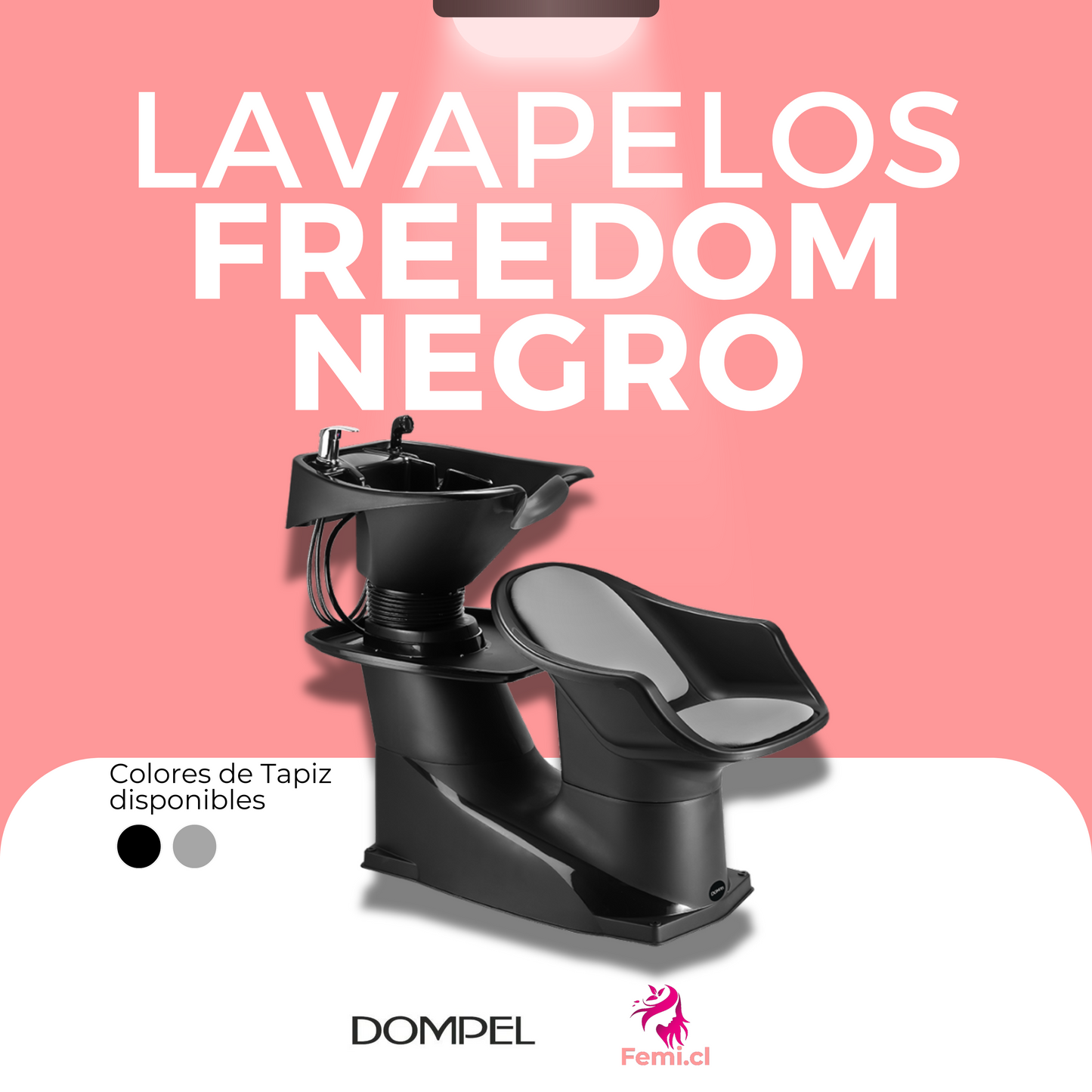 Lavapelos Freedom Negro- Tapiz Gris